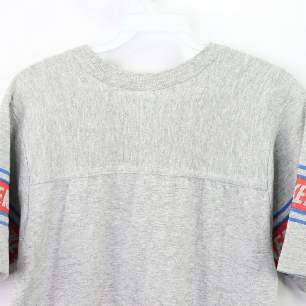 Vintage 70s Nike Spell Out Short Sleeve Shirt Gray - Picture 6 of 8